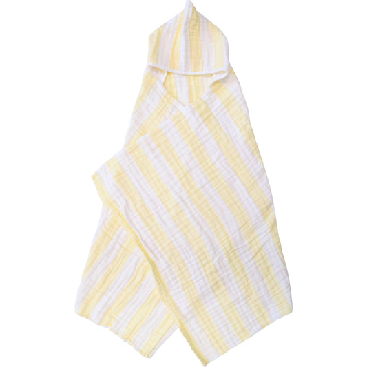 Baby Cotton Hooded Wrap Yellow