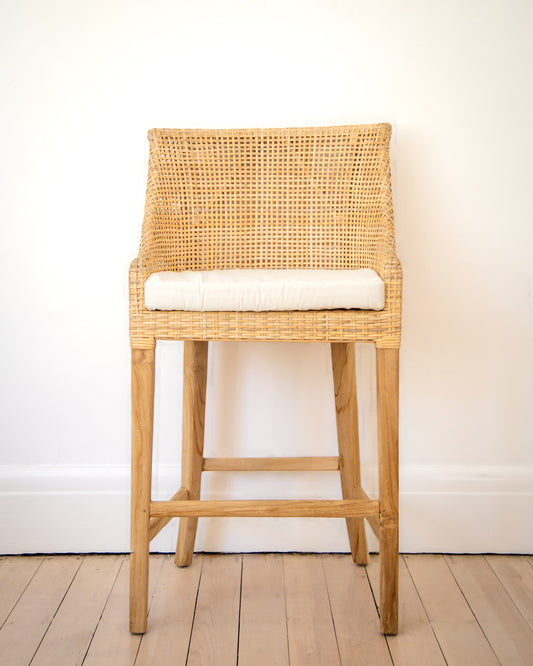 Luna Rattan Bar Stool