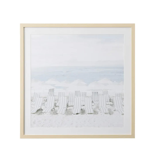 Riposo Natural Frame Glass Print